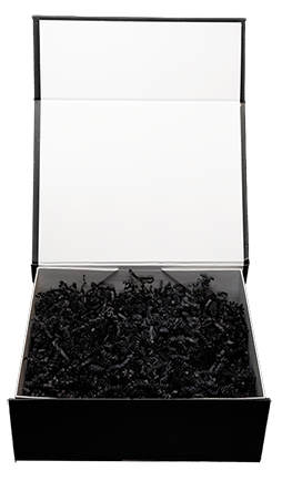 SAME BOX BUT FILLED WITH CRINKLE CUT SHREDDED PAPER SO THEY HAVE TO DIG TO FIND NOTHING😈